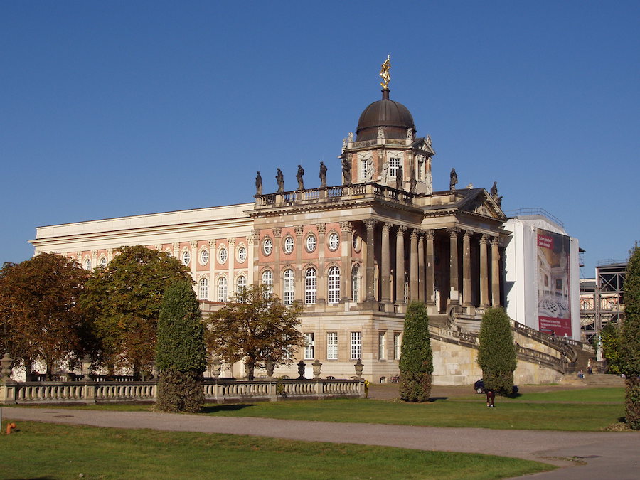 Das Neue Palais im Schloßpark von Sanssouci.