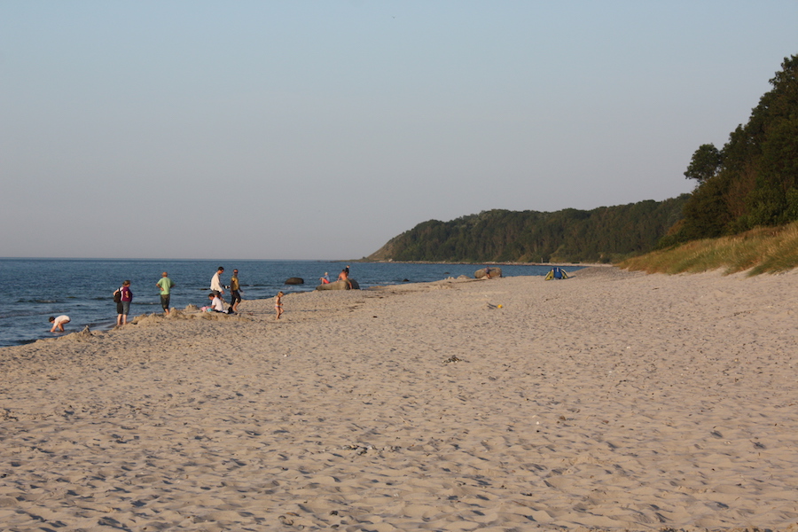 Baden am Nordstrand von Kap Arkona