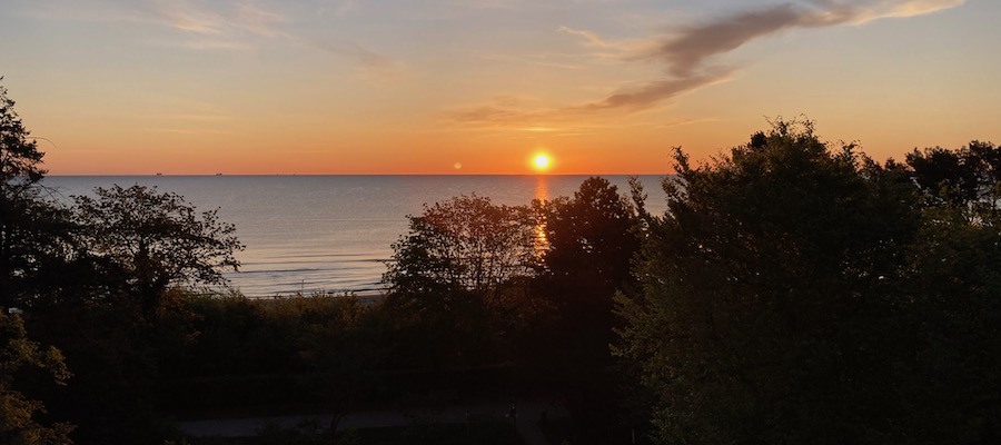 Sonnenaufgang am Heringsdorfer Strand