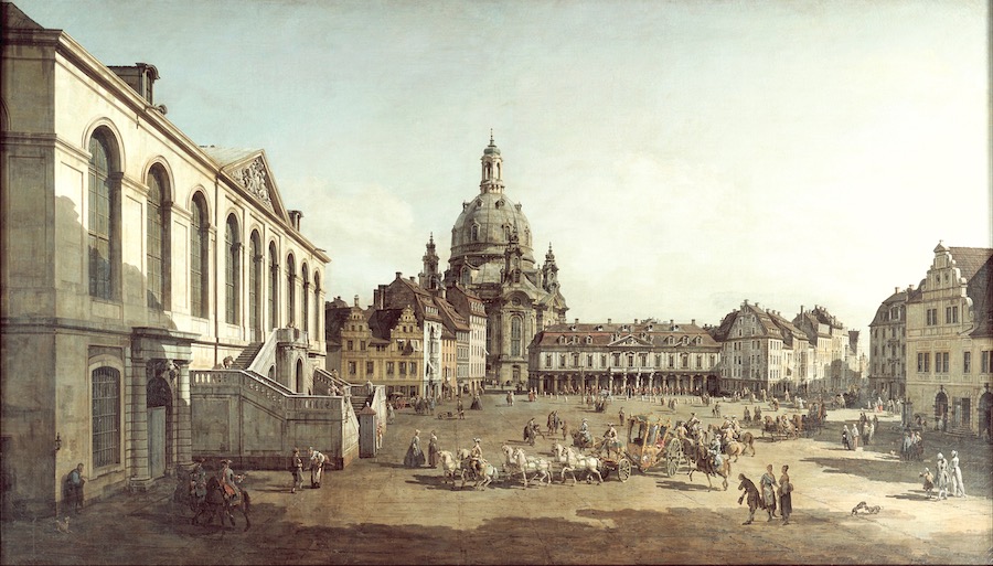 Der Dresdner Neumarkt von Canaletto (um 1750)